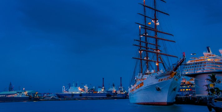 Mastleuchten Segelschiff
